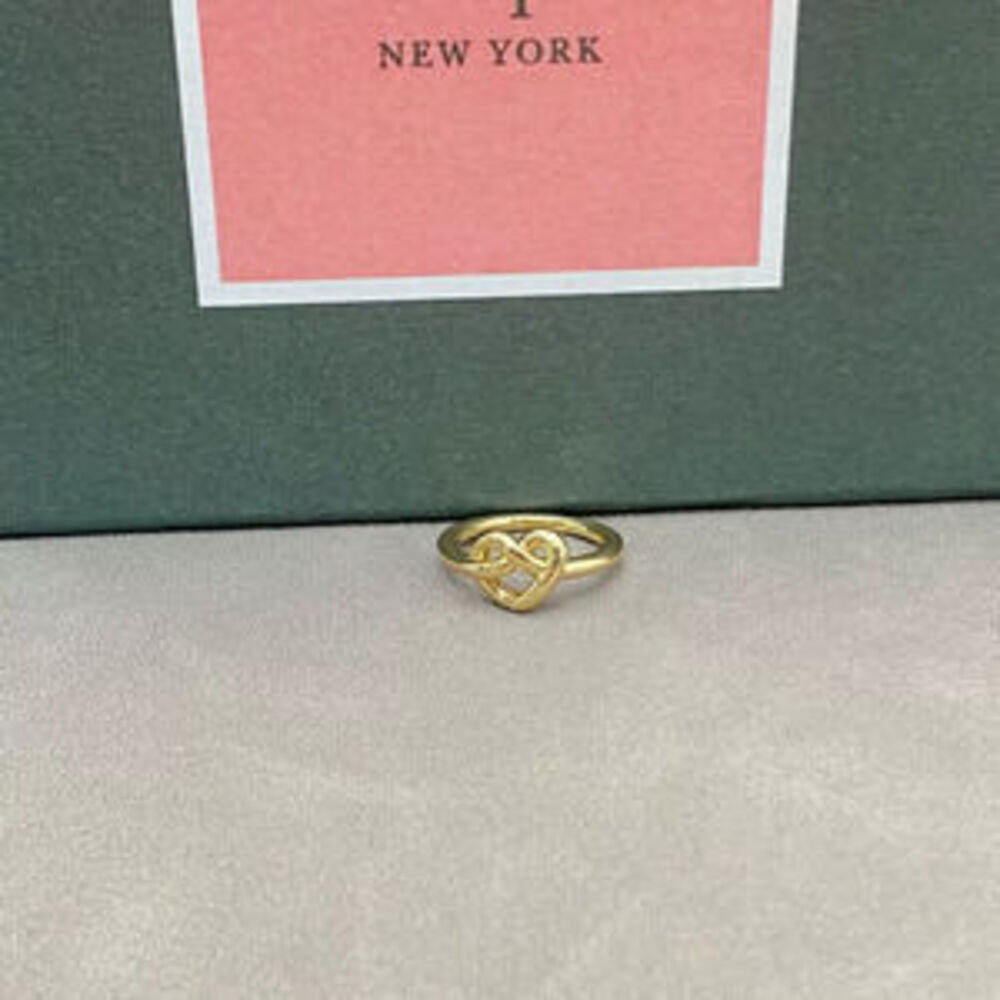 kate spade Knotted Heart Index Ring Adjustable Open Trendy